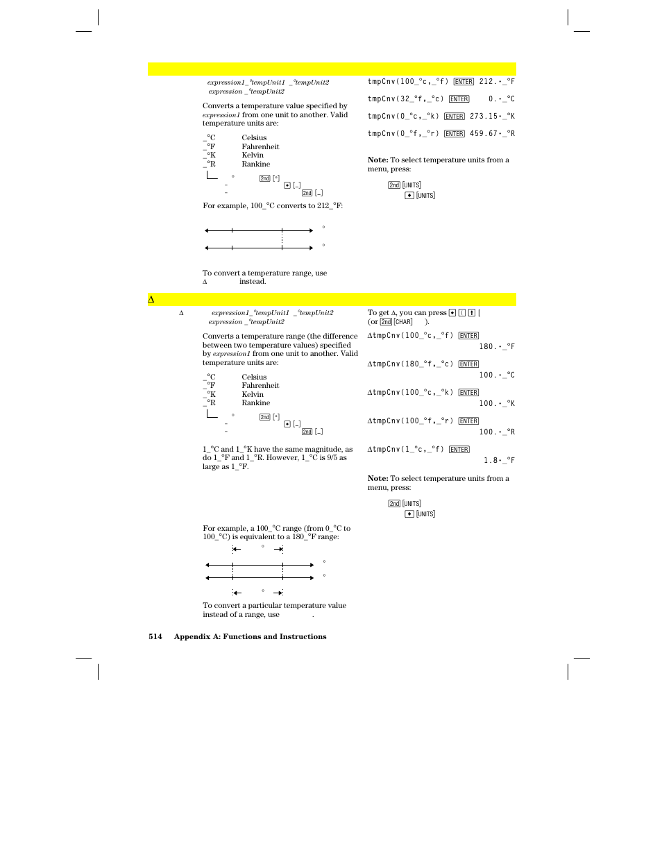 Tmpcnv() | Texas Instruments PLUS TI-89 User Manual | Page 531 / 623