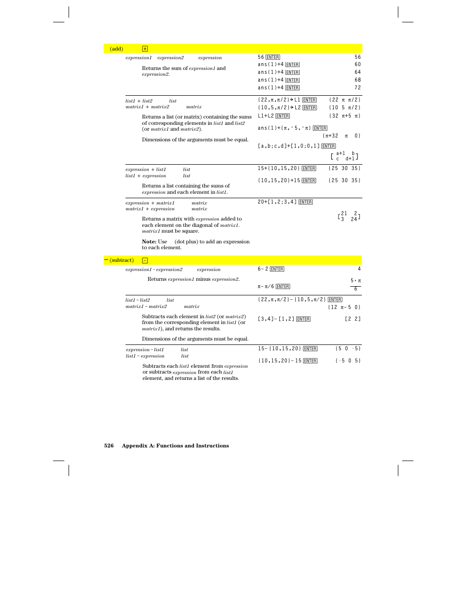 Symbols | Texas Instruments PLUS TI-89 User Manual | Page 543 / 623