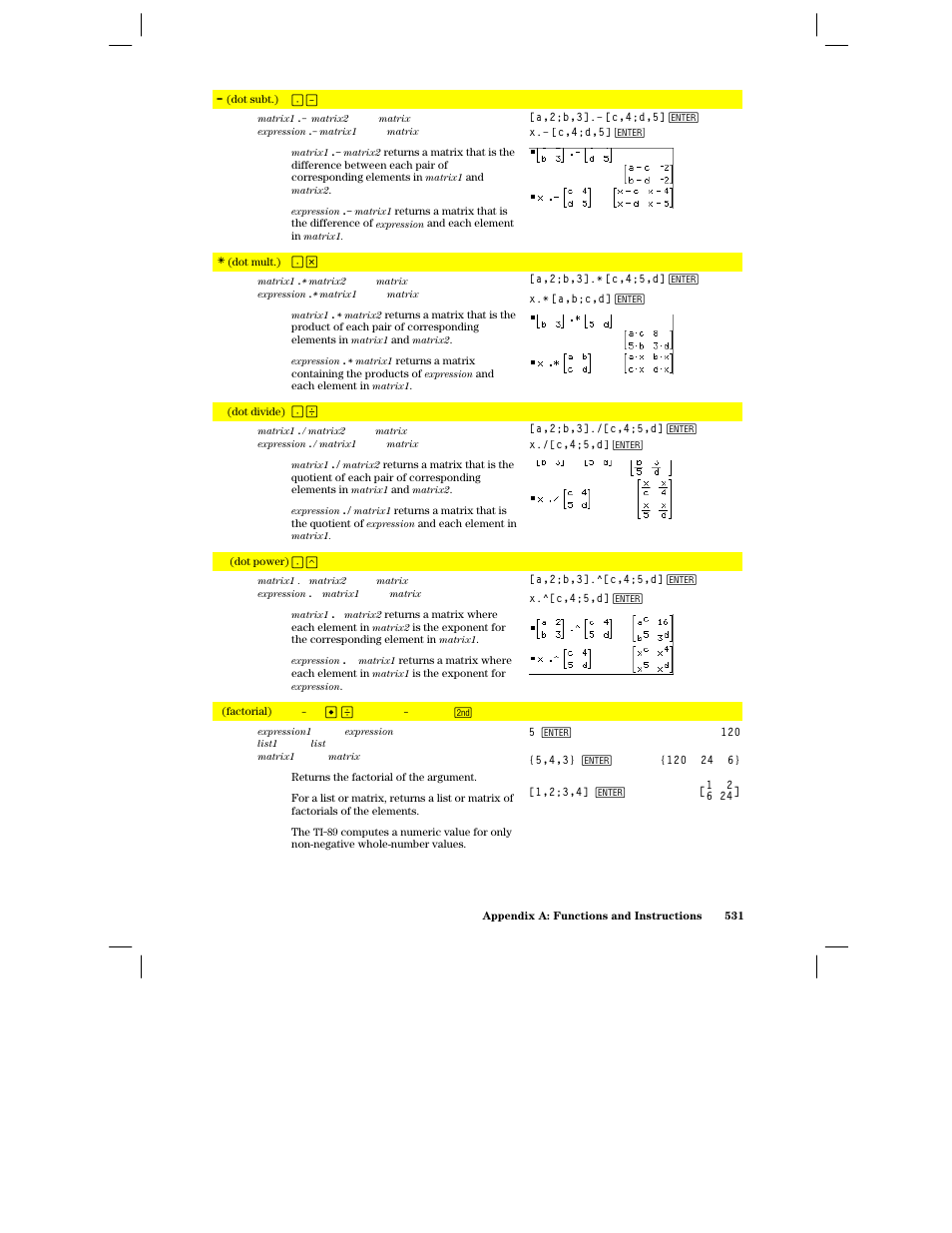 Texas Instruments PLUS TI-89 User Manual | Page 548 / 623