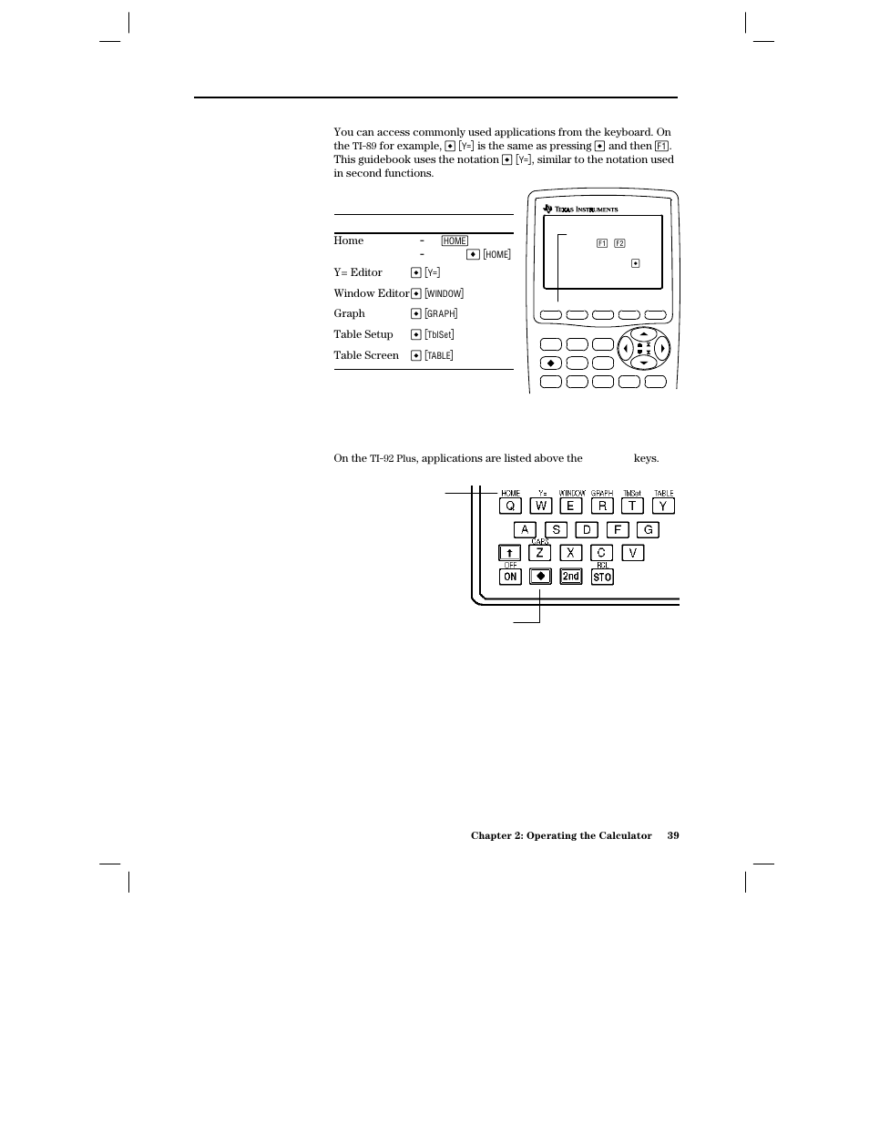 From the keyboard | Texas Instruments PLUS TI-89 User Manual | Page 56 / 623