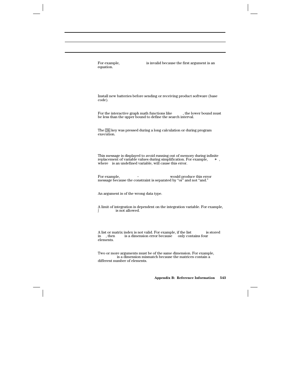 Texas Instruments PLUS TI-89 User Manual | Page 560 / 623