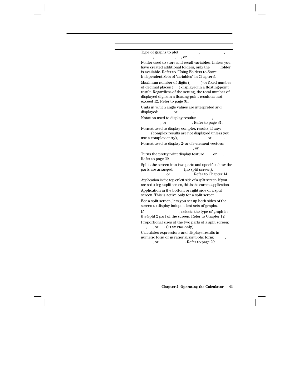 Overview of the modes | Texas Instruments PLUS TI-89 User Manual | Page 58 / 623