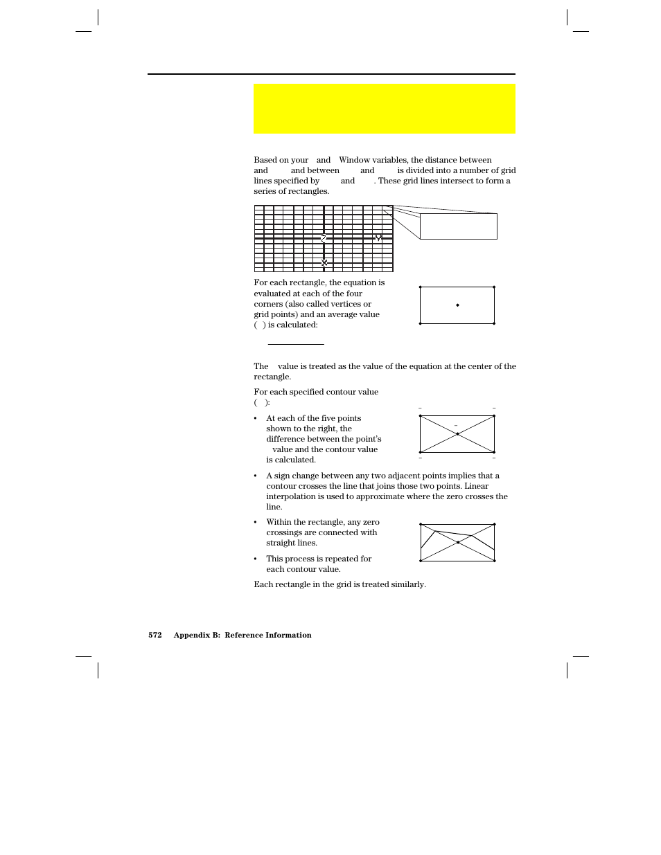 Contour levels and implicit plot algorithm, Algorithm | Texas Instruments PLUS TI-89 User Manual | Page 589 / 623