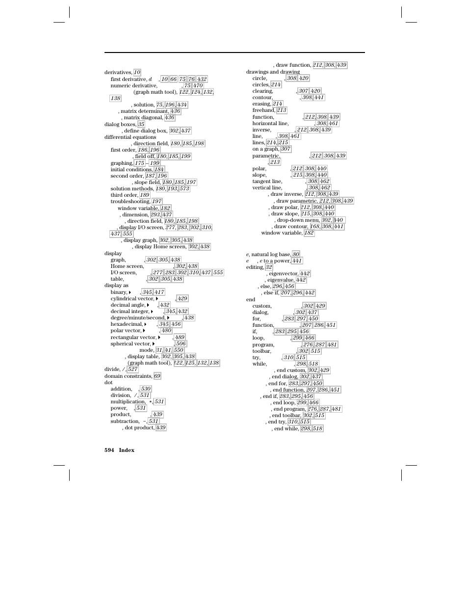 Texas Instruments PLUS TI-89 User Manual | Page 611 / 623