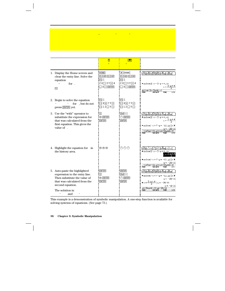 Preview of symbolic manipulation | Texas Instruments PLUS TI-89 User Manual | Page 75 / 623