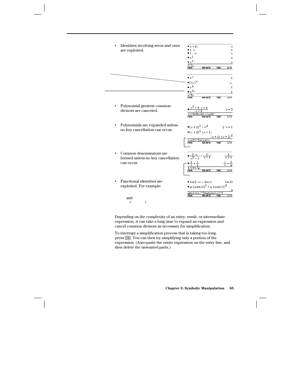 How long is the simplification process | Texas Instruments PLUS TI-89 User Manual | Page 82 / 623