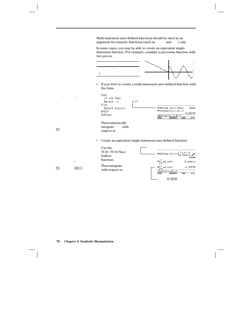 Multi-statement vs. single- statement functions | Texas Instruments PLUS TI-89 User Manual | Page 95 / 623