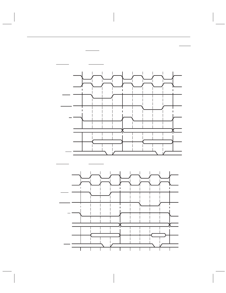 Figure 10–32. strbx write and iostrb write, Figure 10–33. strbx write and iostrb read | Texas Instruments TMS320C3x User Manual | Page 349 / 757