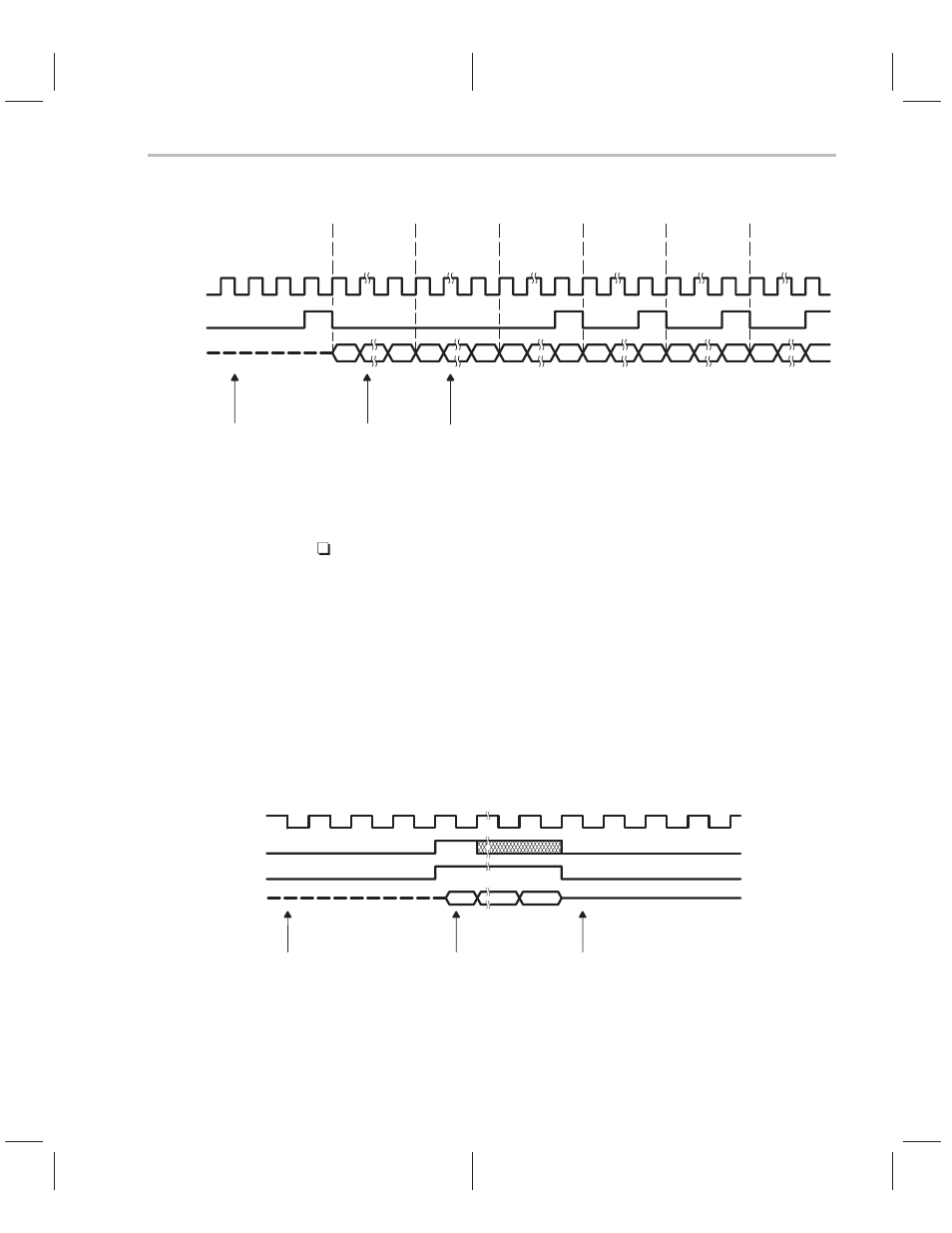 Variable data-rate timing operation, Figure 12–30. variable burst mode | Texas Instruments TMS320C3x User Manual | Page 418 / 757