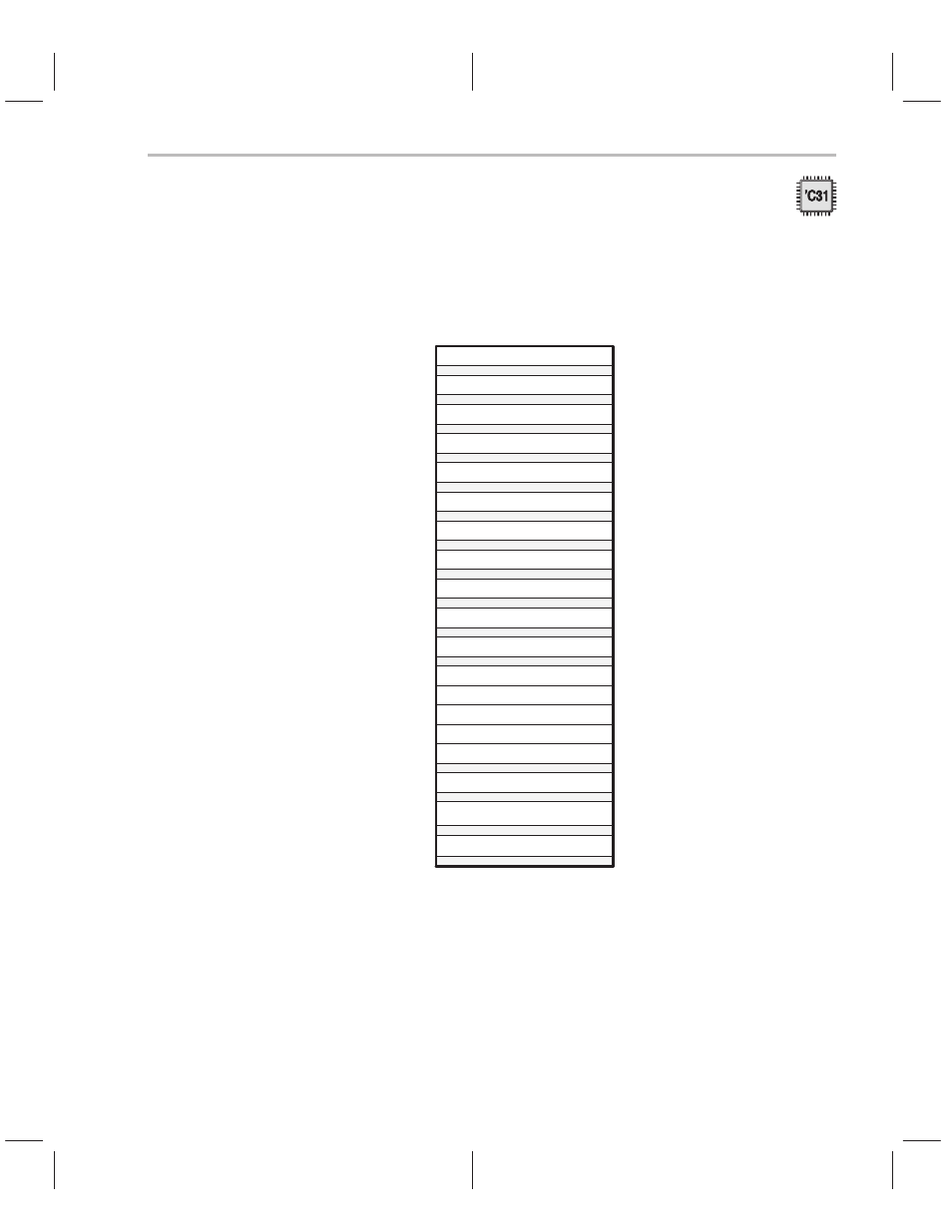 Tms320c31 peripheral bus memory map | Texas Instruments TMS320C3x User Manual | Page 93 / 757