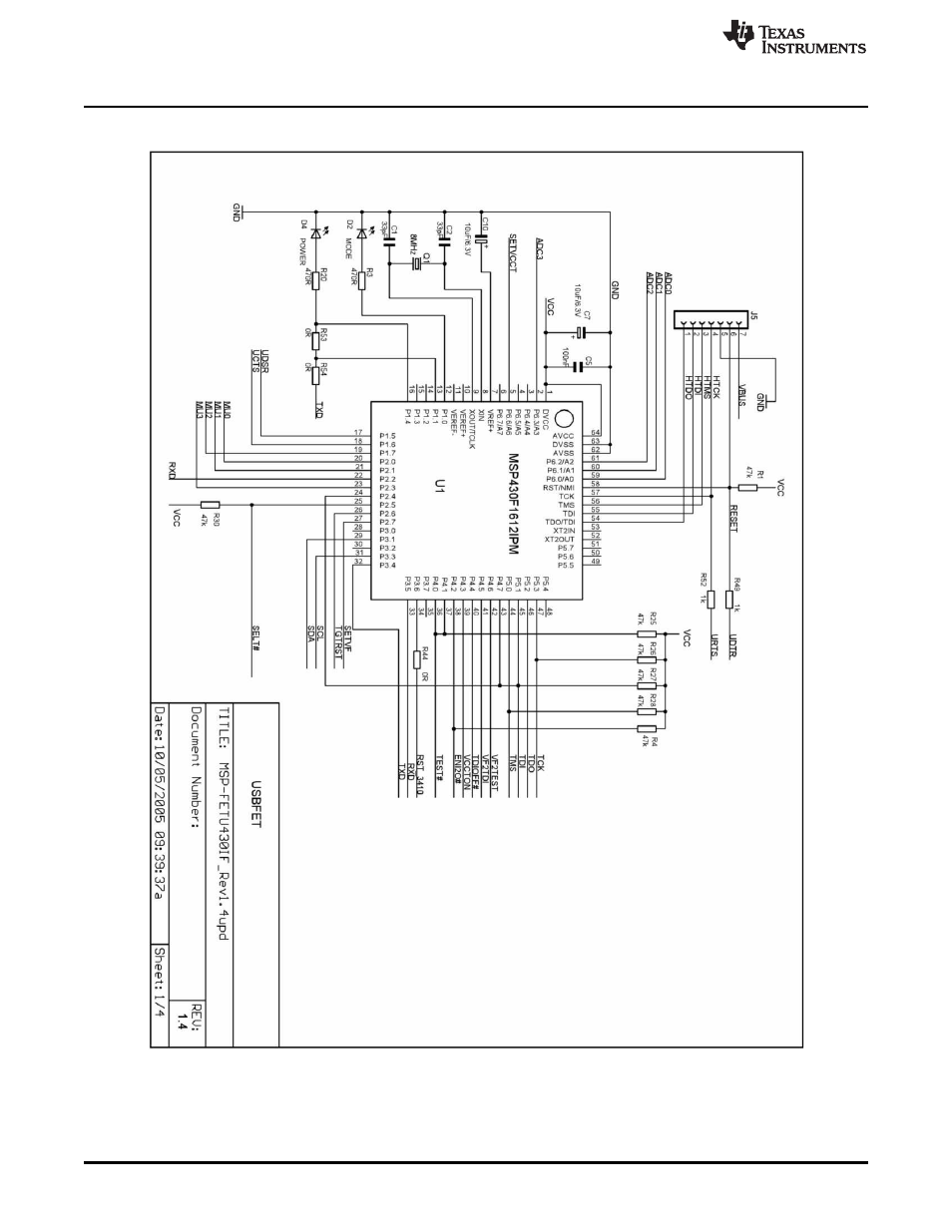 B.29 msp-fet430uif | Texas Instruments MSP430 User Manual | Page 122 / 138