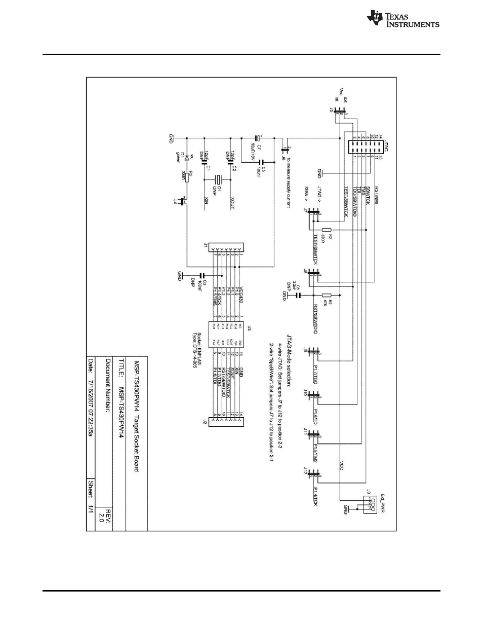 B.1 msp-ts430pw14 | Texas Instruments MSP430 User Manual | Page 34 / 138