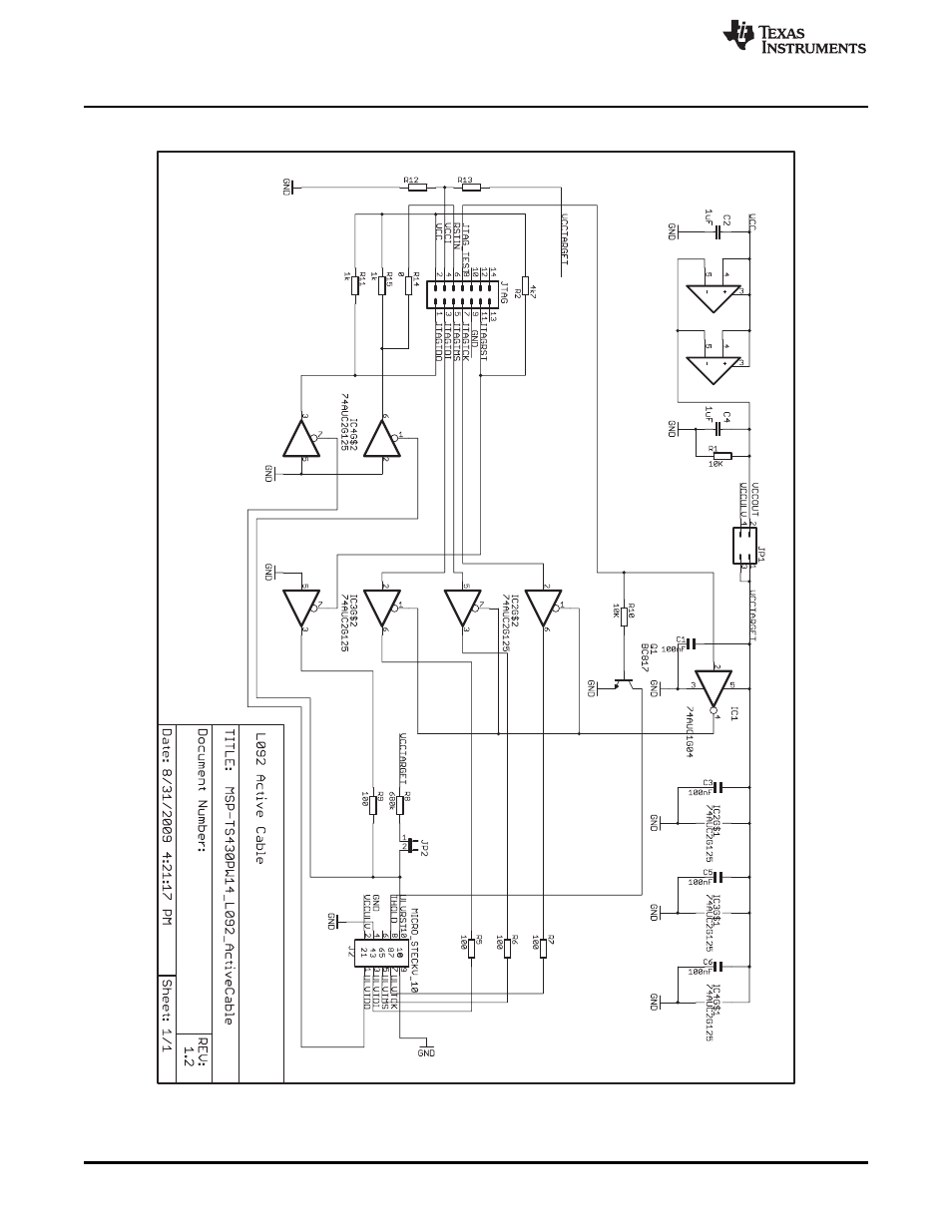 B.3 msp-ts430l092 active cable | Texas Instruments MSP430 User Manual | Page 40 / 138