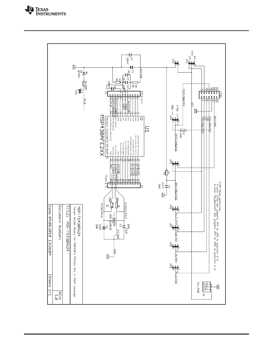 B.4 msp-ts430pw24 | Texas Instruments MSP430 User Manual | Page 43 / 138