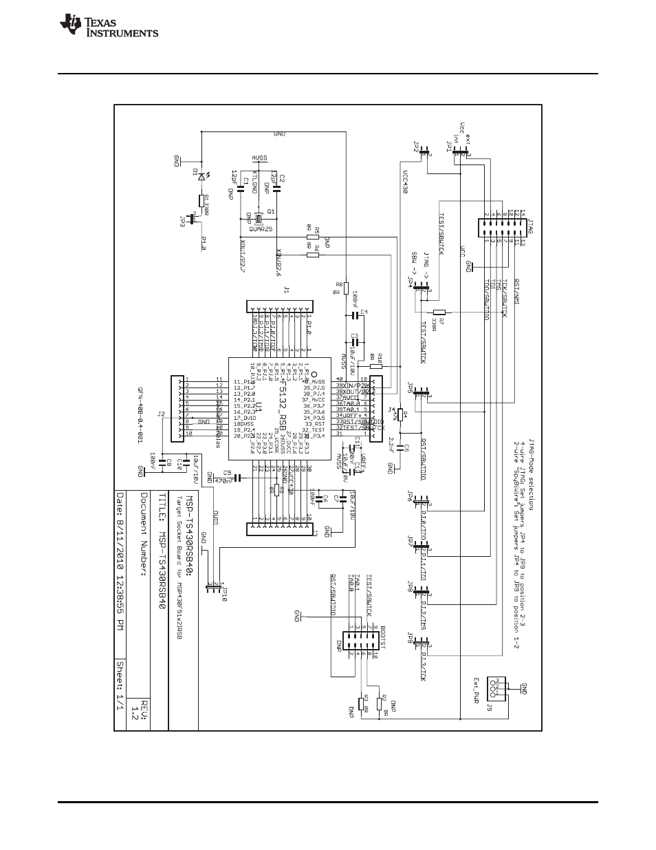 B.10 msp-ts430rsb40 | Texas Instruments MSP430 User Manual | Page 61 / 138
