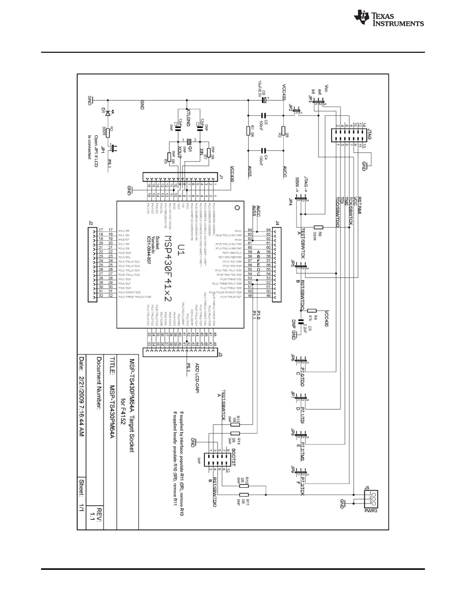 B.15 msp-ts430pm64a | Texas Instruments MSP430 User Manual | Page 76 / 138