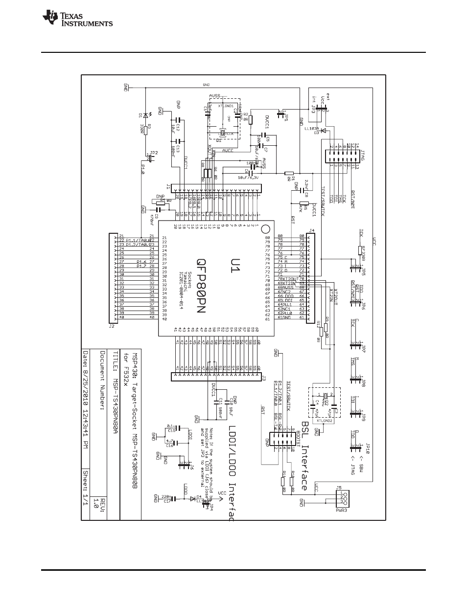 B.19 msp-ts430pn80a | Texas Instruments MSP430 User Manual | Page 89 / 138