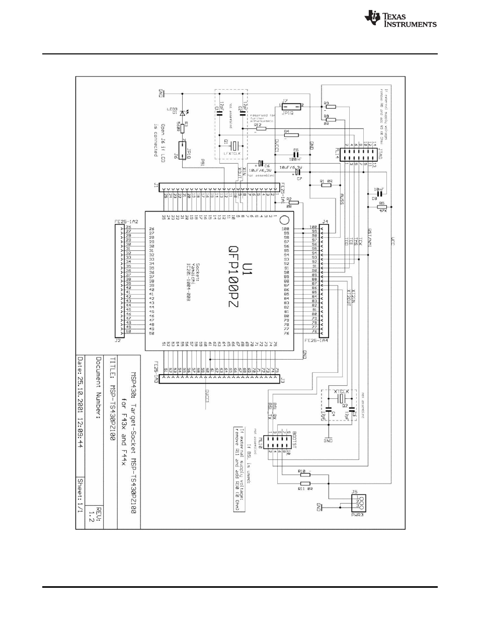 B.21 msp-ts430pz100 | Texas Instruments MSP430 User Manual | Page 96 / 138