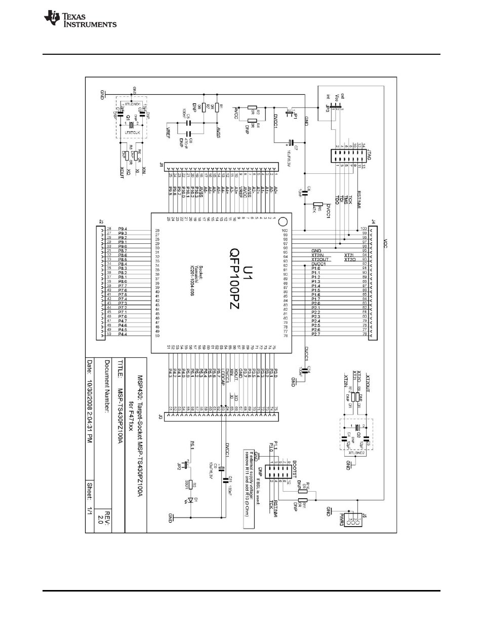 B.22 msp-ts430pz100a | Texas Instruments MSP430 User Manual | Page 99 / 138
