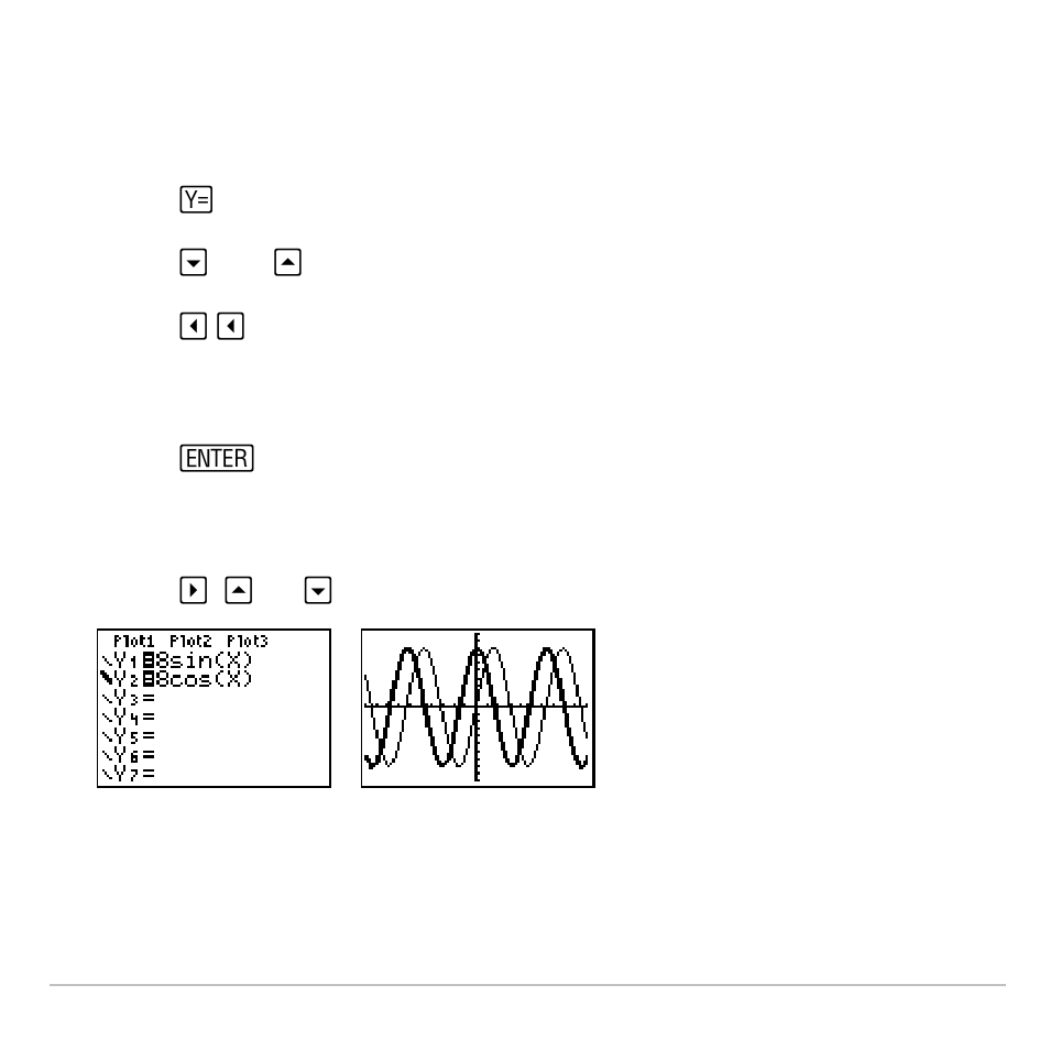 Setting the graph style | Texas Instruments TI-83 PLUS User Manual | Page 121 / 827