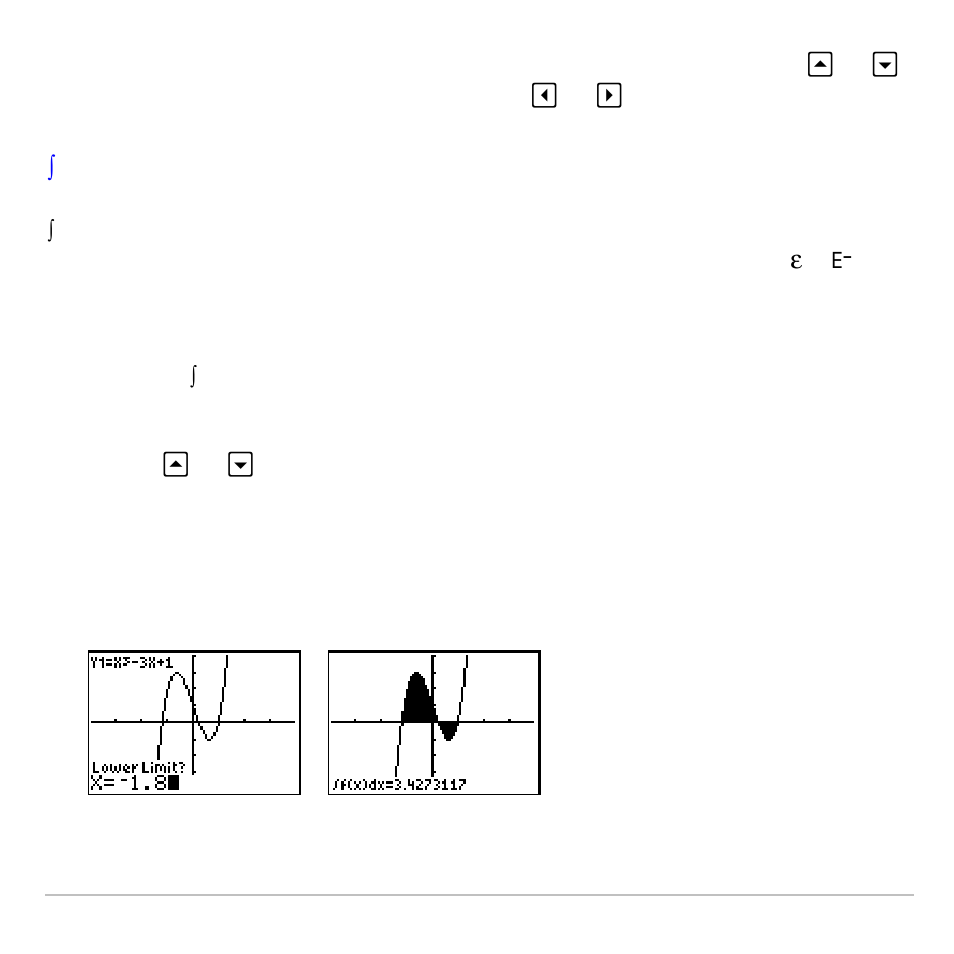 Integral f(x)dx | Texas Instruments TI-83 PLUS User Manual | Page 156 / 827