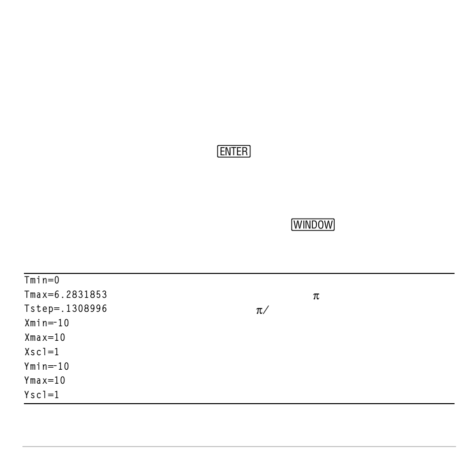 Selecting and deselecting parametric equations, Setting window variables | Texas Instruments TI-83 PLUS User Manual | Page 163 / 827