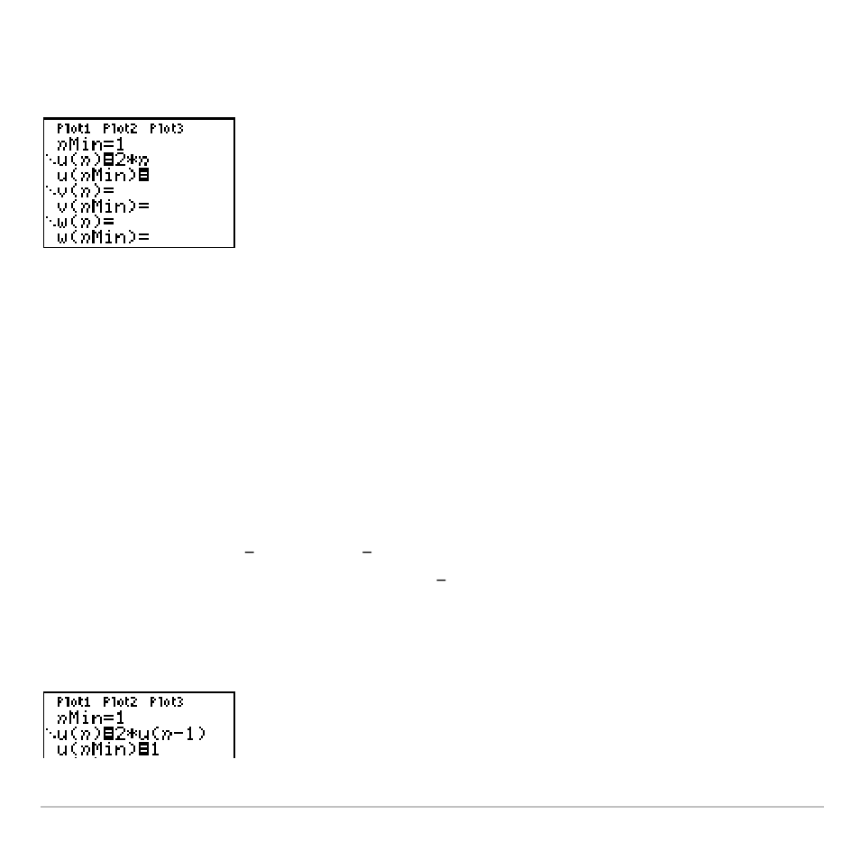 Recursive sequences | Texas Instruments TI-83 PLUS User Manual | Page 186 / 827