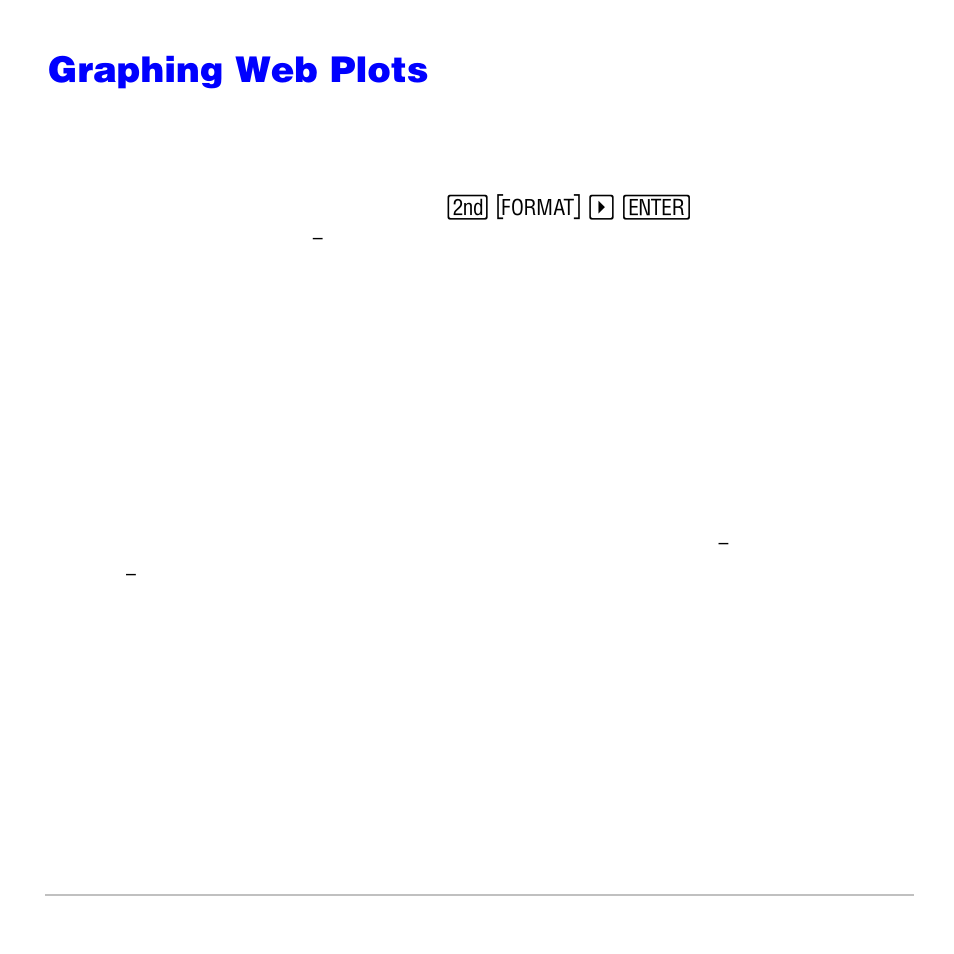 Graphing web plots, Graphing a web plot, Valid functions for web plots | Texas Instruments TI-83 PLUS User Manual | Page 196 / 827