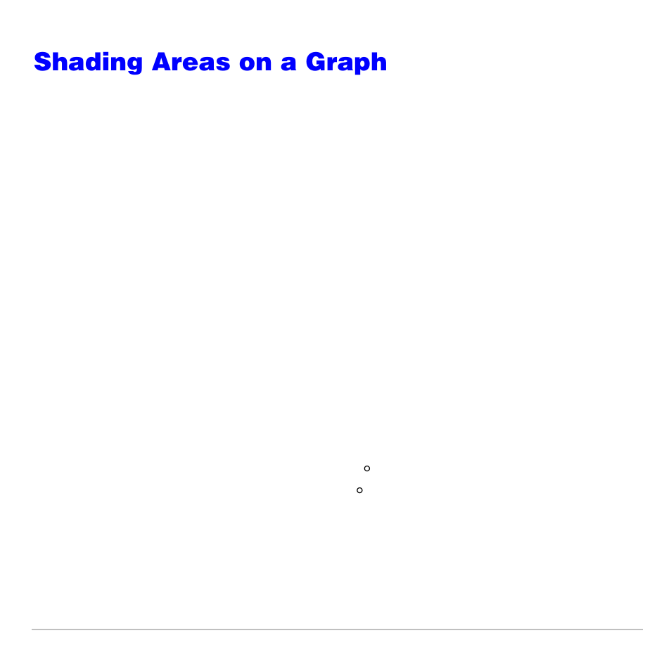 Shading areas on a graph, Shading a graph | Texas Instruments TI-83 PLUS User Manual | Page 229 / 827