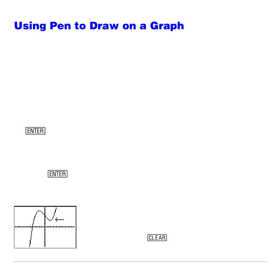 Using pen to draw on a graph | Texas Instruments TI-83 PLUS User Manual | Page 235 / 827