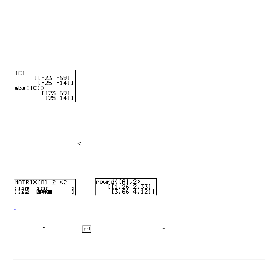 Round, Inverse) | Texas Instruments TI-83 PLUS User Manual | Page 274 / 827