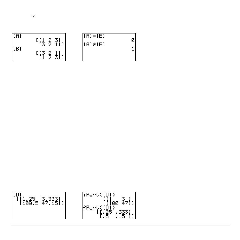 Ipart(, fpart(, int | Texas Instruments TI-83 PLUS User Manual | Page 276 / 827