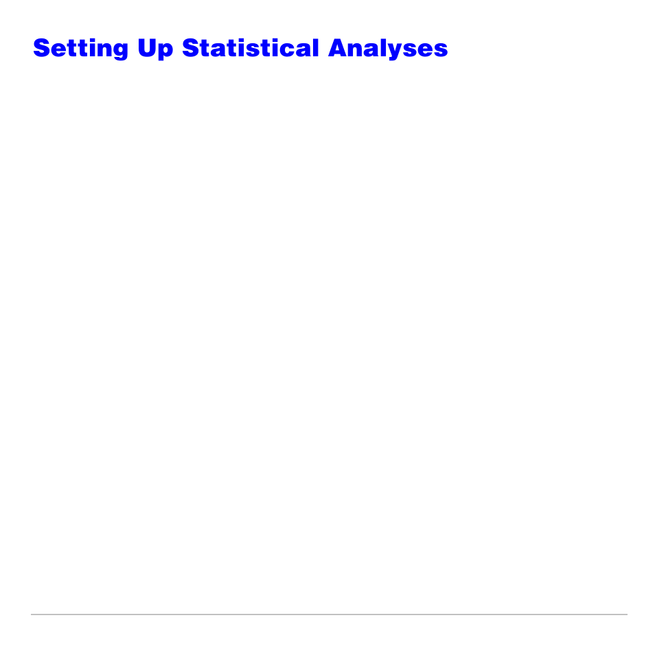 Setting up statistical analyses, Using lists to store data, Setting up a statistical analysis | Texas Instruments TI-83 PLUS User Manual | Page 331 / 827