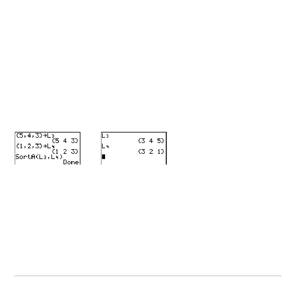 Clrlist, To clear specified lists | Texas Instruments TI-83 PLUS User Manual | Page 352 / 827