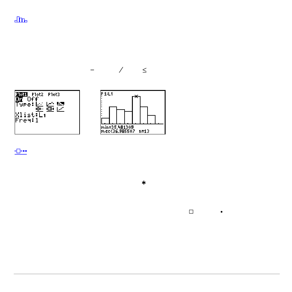 Histogram), Modboxplot) | Texas Instruments TI-83 PLUS User Manual | Page 373 / 827
