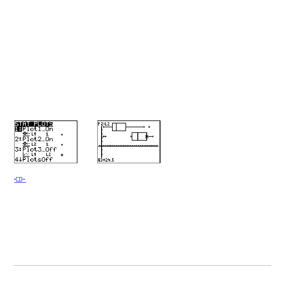 Boxplot) | Texas Instruments TI-83 PLUS User Manual | Page 374 / 827