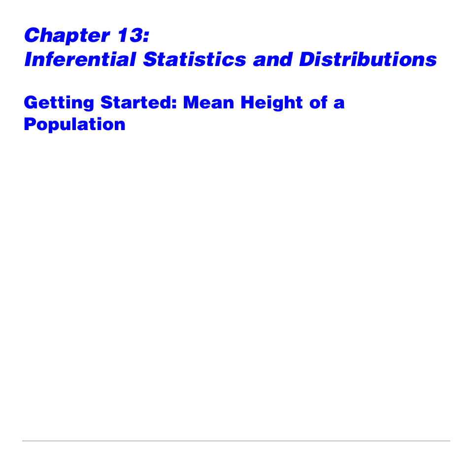 Getting started: mean height of a population, Height (in centimeters) of each of 10 women, Inferential statistics | Texas Instruments TI-83 PLUS User Manual | Page 384 / 827