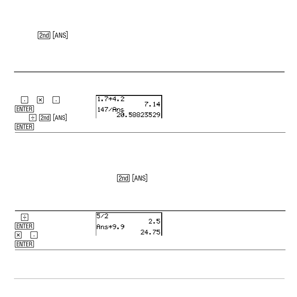 Continuing an expression | Texas Instruments TI-83 PLUS User Manual | Page 40 / 827