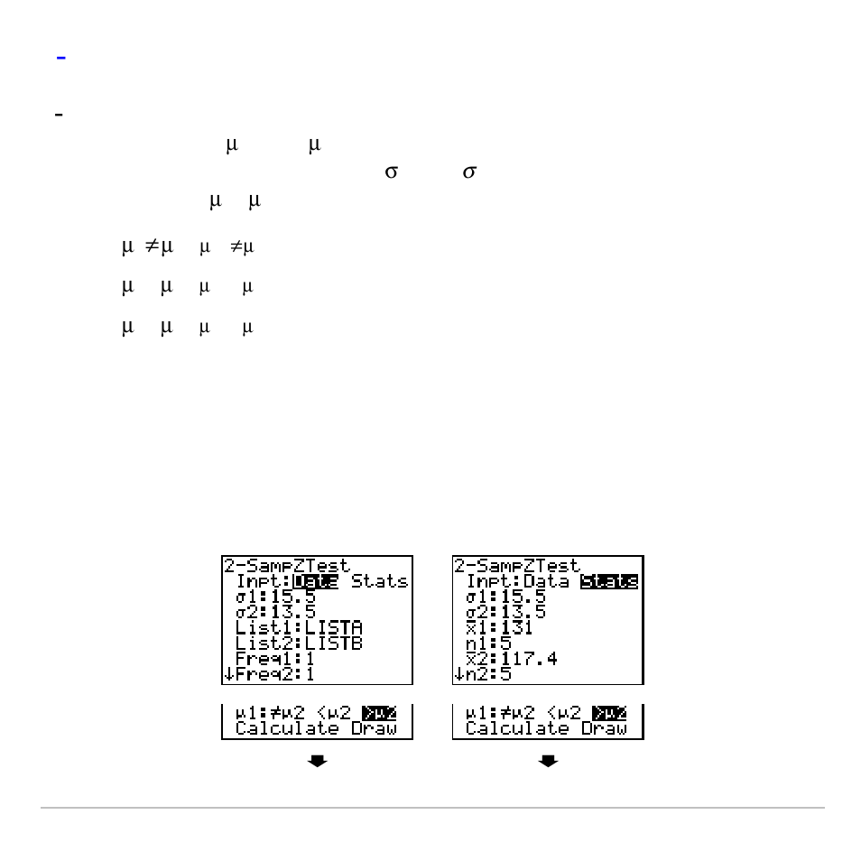 Sampztest | Texas Instruments TI-83 PLUS User Manual | Page 402 / 827