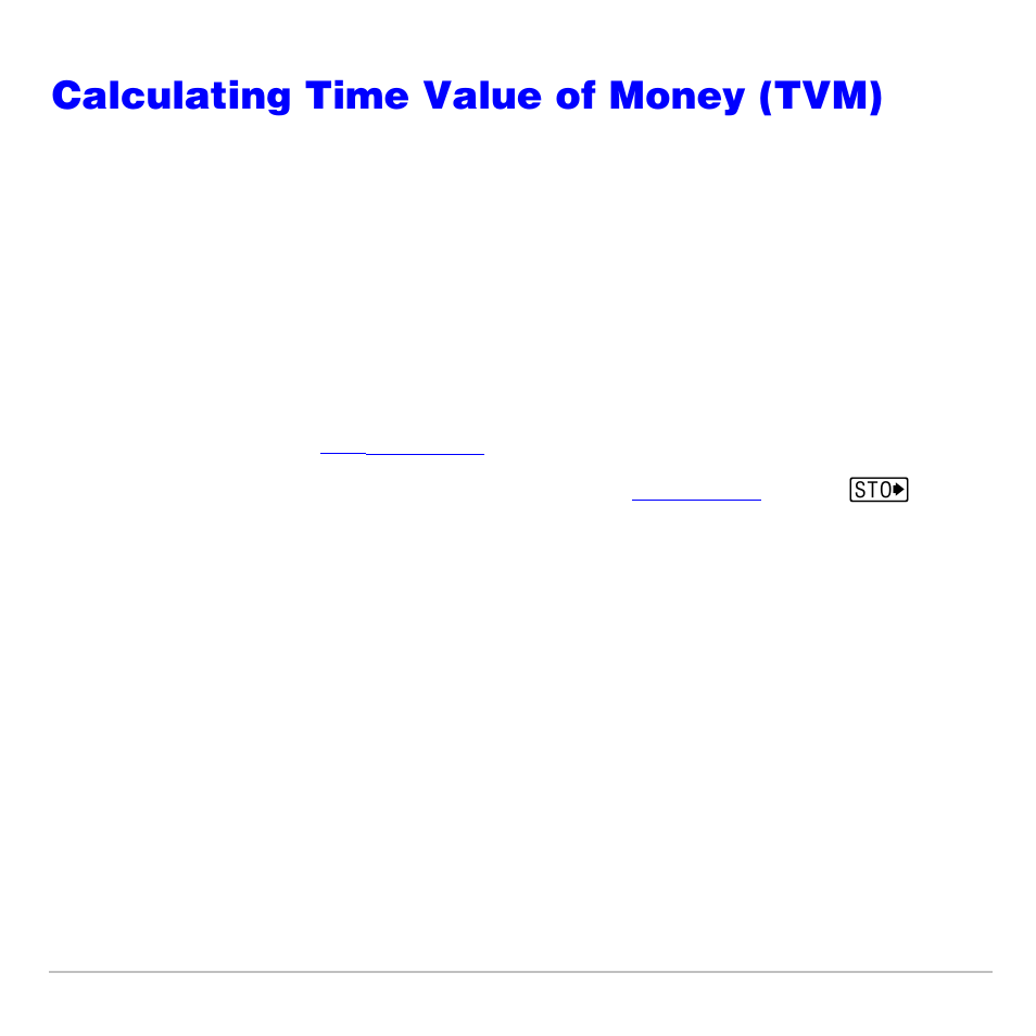 Calculating time value of money (tvm), Calculating time value of money | Texas Instruments TI-83 PLUS User Manual | Page 451 / 827
