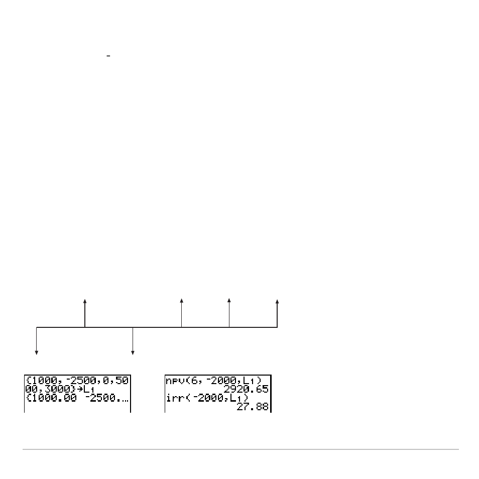 Npv(, irr | Texas Instruments TI-83 PLUS User Manual | Page 456 / 827