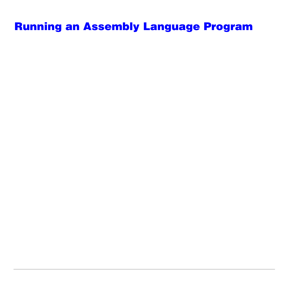 Running an assembly language program | Texas Instruments TI-83 PLUS User Manual | Page 540 / 827