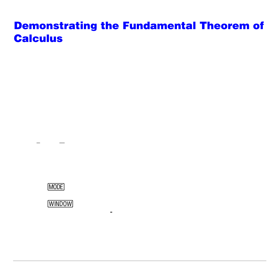 Demonstrating the fundamental theorem of calculus, Problem 1, Procedure 1 | Texas Instruments TI-83 PLUS User Manual | Page 587 / 827