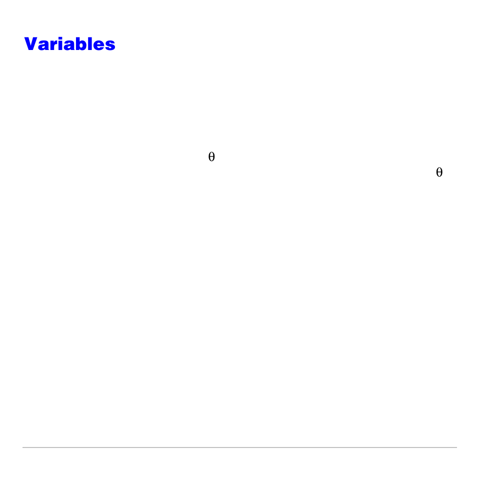 Variables, User variables | Texas Instruments TI-83 PLUS User Manual | Page 721 / 827
