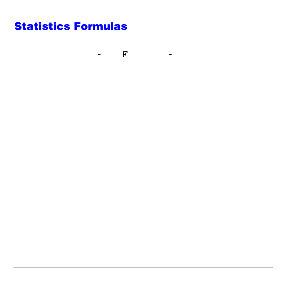 Statistics formulas, Logistic, Formulas | Texas Instruments TI-83 PLUS User Manual | Page 724 / 827