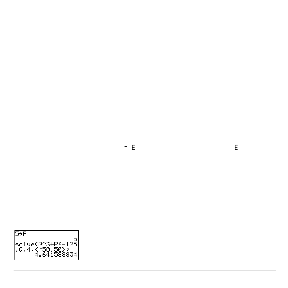 Controlling the solution for solver or solve, Using solve( on the home screen or from a program | Texas Instruments TI-83 PLUS User Manual | Page 81 / 827