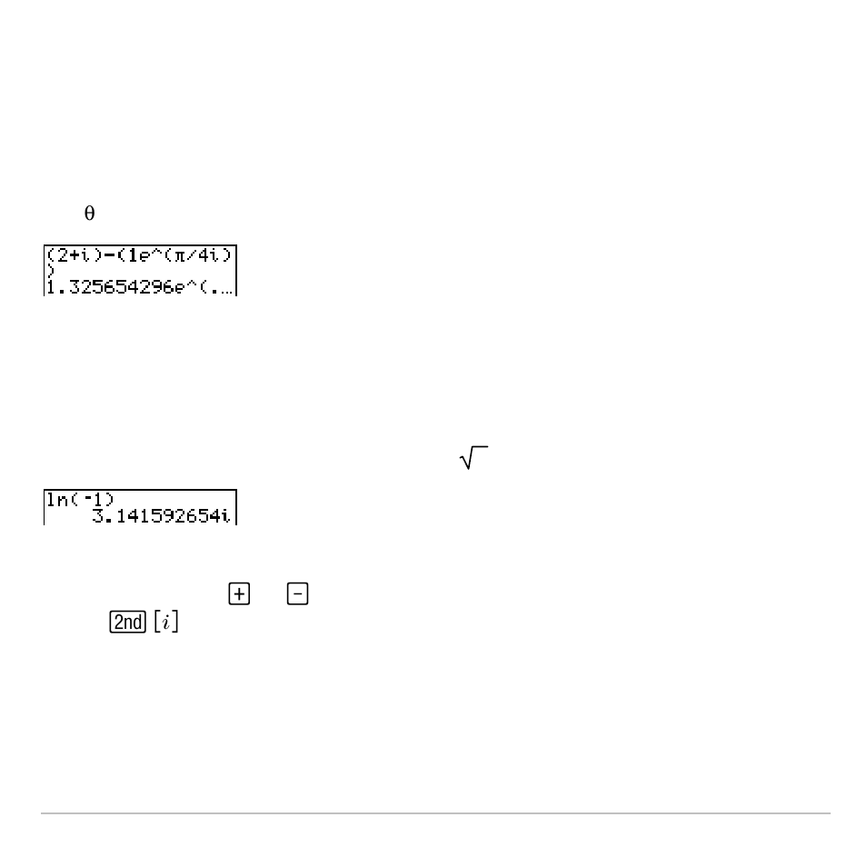 Interpreting complex results, Rectangular-complex mode | Texas Instruments TI-83 PLUS User Manual | Page 89 / 827