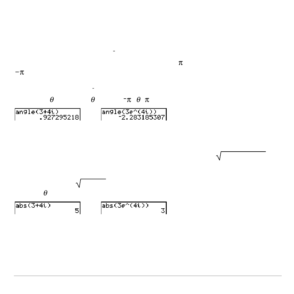 Angle | Texas Instruments TI-83 PLUS User Manual | Page 93 / 827