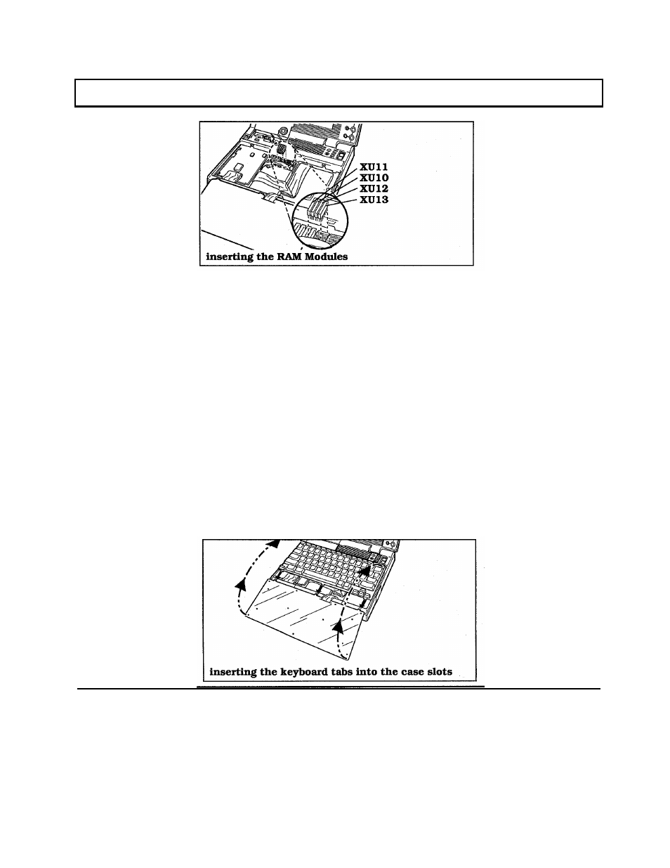 Replacing the keyboard, Ram modules | Texas Instruments 3000 User Manual | Page 101 / 204