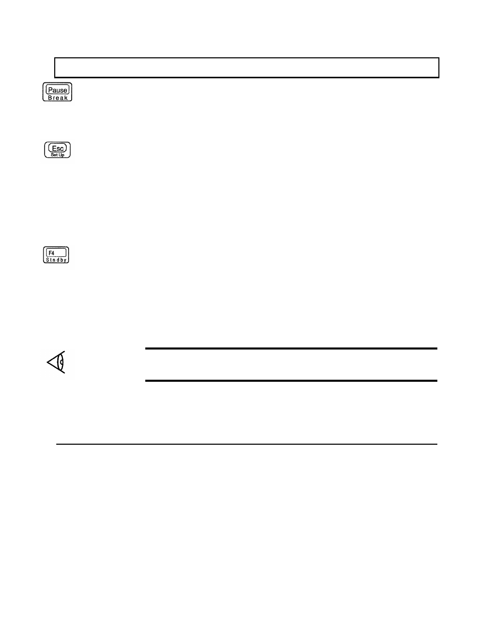 Break, Set up, Stndby (stand by) | Keyboard keys | Texas Instruments 3000 User Manual | Page 37 / 204